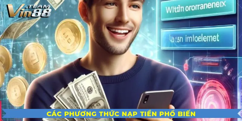 Các phương thức nạp tiền phổ biến tại Vin88